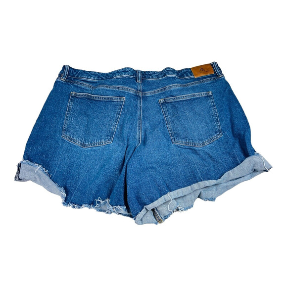 Ralph Lauren Casual Summer High Waist Shorts Raw Hem Denim Womens 22W 22+ - Picture 6 of 8